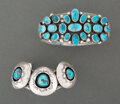 American Indian Art:Jewelry and Silverwork, Two Navajo Bracelets... (Total: 2 )