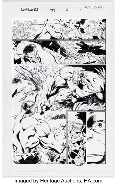 Original Comic Art:Story Page, Mark Bagley and Andrew Hennessy Defenders: From the Marvel Vault #1 Story Page 6 Original Ar...