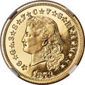 Proof Four Dollar Gold Pieces, 1879 $4 Flowing Hair, Judd-1635, Pollock-1833, JD-1, R.3, PR66
Ultra Cameo NGC....
