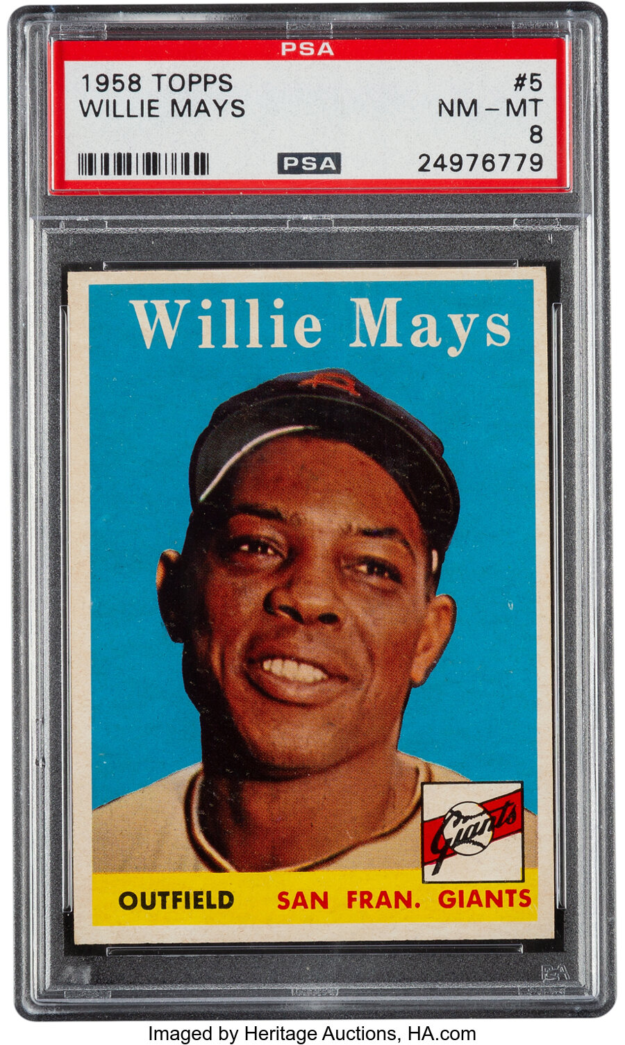 1958 Topps Willie Mays #5 PSA NM-MT 8