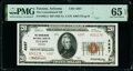 Tucson, AZ - $20 1929 Ty. 2 The Consolidated National Bank Ch. # 4287 PMG Gem Uncirculated 6