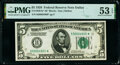 Fr. 1950-K* $5 1928 Federal Reserve Star Note. PMG About Uncirculated 53 EPQ