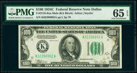 Fr. 2155-K $100 1934C Federal Reserve Note. PMG Gem Uncirculated 65 EPQ