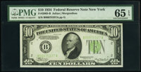 Fr. 2005-B $10 1934 Federal Reserve Note. PMG Gem Uncirculated 65 EPQ