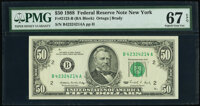 Fr. 2123-B $50 1988 Federal Reserve Note. PMG Superb Gem Unc 67 EPQ