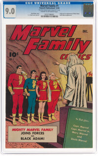 The Marvel Family #1 (Fawcett Publications, 1945) CGC VF/NM 9.0 Cream to off-white pages