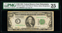 Fr. 2152-C* $100 1934 Mule Federal Reserve Star Note PMG Very Fine 25