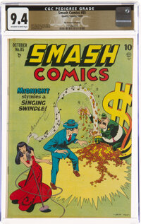 Smash Comics #85 The Promise Collection Pedigree (Quality, 1949) CGC NM 9.4 Off-white to white pages