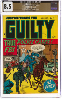 Justice Traps the Guilty #11 The Promise Collection Pedigree (Prize, 1949) CGC VF+ 8.5 Cream to off-white pages