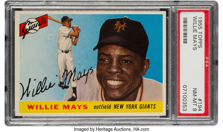 1955 Topps Willie Mays #194 PSA NM-MT 8