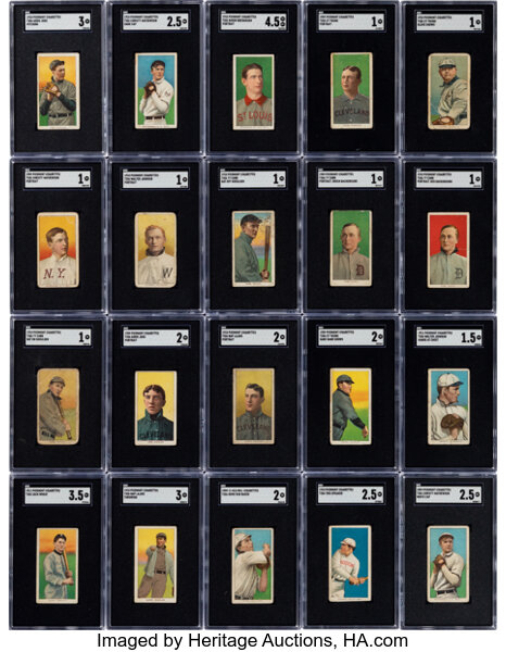 Baseball Cards:Sets, 1909-11 T206 White Border Baseball Near Set (515/524)....