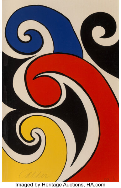 Prints & Multiples, Alexander Calder (1898-1976). Untitled, circa 1975. Lithograph in colors on wove paper. 19-5/8 x 12-...