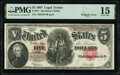 Fr. 91* $5 1907 "PCBLIC" Error Legal Tender Star PMG Choice Fine 15