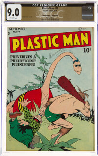 Plastic Man #19 The Promise Collection Pedigree (Quality, 1949) CGC VF/NM 9.0 Off-white pages