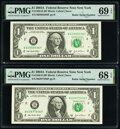 Radar Serial Numbers 63955936 and 63977936 Fr. 1930-B $1 2003A Federal Reserve Notes. PMG Superb Gem Unc 69 EPQ; Superb...