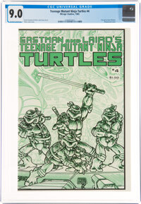 Teenage Mutant Ninja Turtles #4 (Mirage Studios, 1985) CGC VF/NM 9.0 Off-white to white pages
