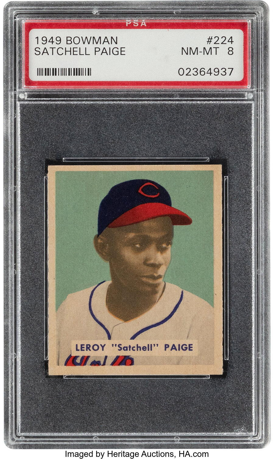 1949 Bowman Satchell Paige #224 PSA NM-MT 8