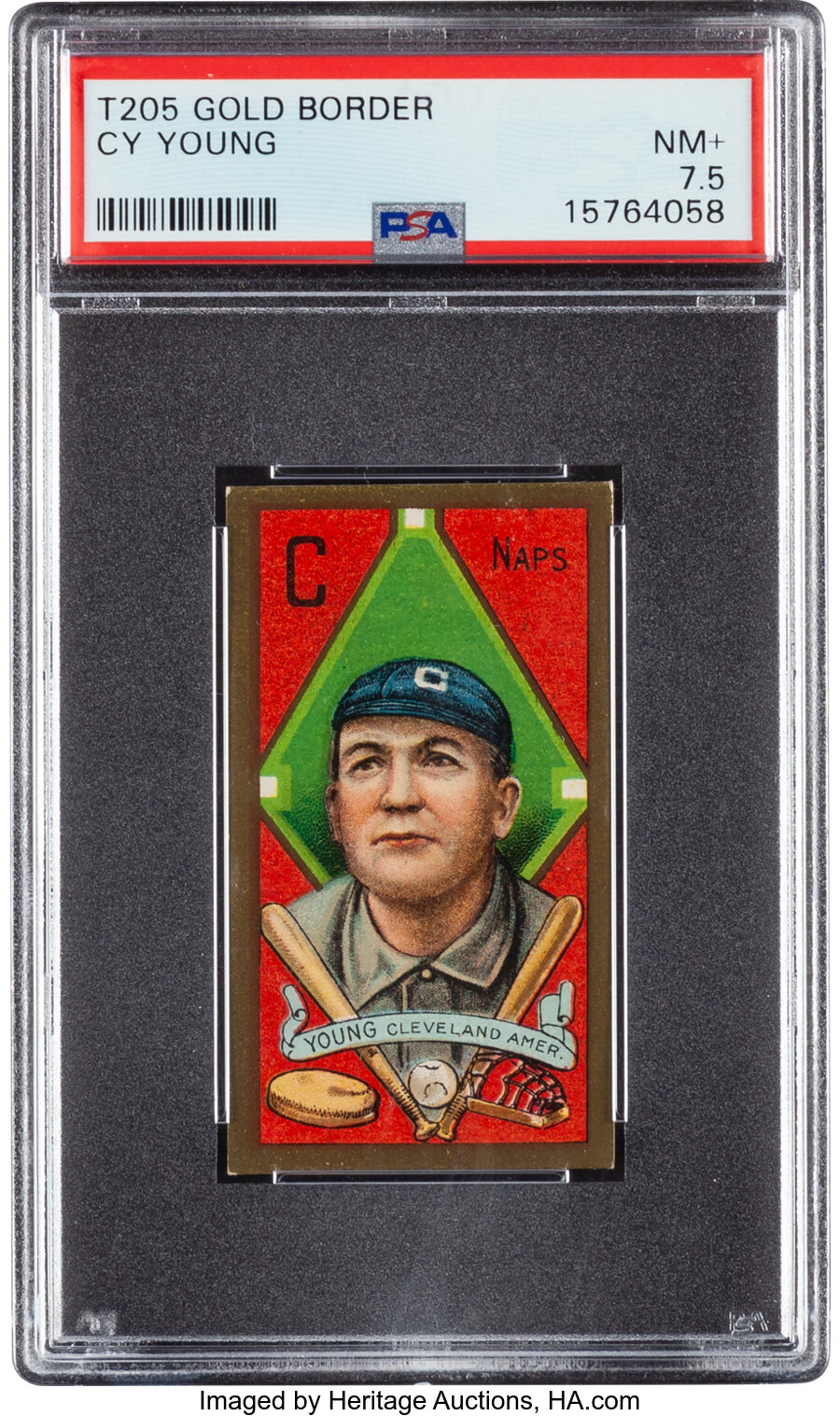 1911 T205 Piedmont Cy Young PSA NM+ 7.5