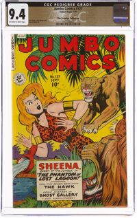 Jumbo Comics #127 The Promise Collection Pedigree (Fiction House, 1949) CGC NM 9.4 Off-white to white pages