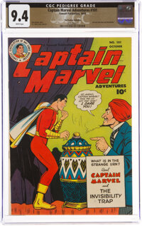 Captain Marvel Adventures #101 The Promise Collection Pedigree (Fawcett Publications, 1949) CGC NM 9.4 White pages