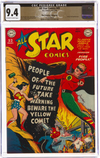 All Star Comics #49 The Promise Collection Pedigree (DC, 1949) CGC NM 9.4 Off-white to white pages