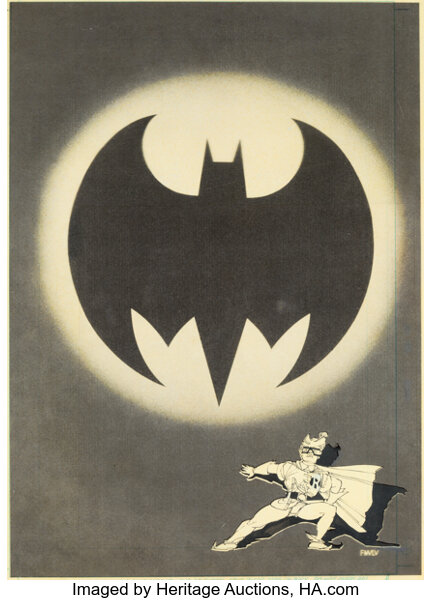 Original Comic Art:Covers, Frank Miller Batman: The Dark Knight Returns #3 "Hunt the Dark Knight" Cover Original Art (DC, 1986)....