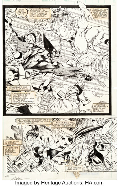 Original Comic Art:Story Page, Jim Lee and Scott Williams Uncanny X-Men #271 Story Page 4 Original Art (Marvel, 1990)....