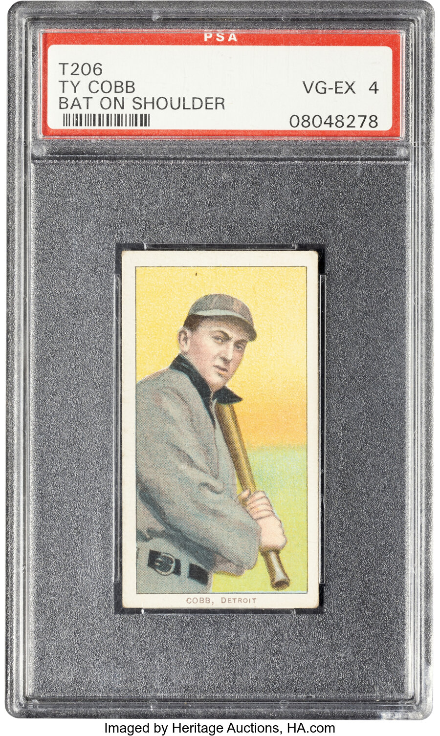 1909-11 T206 Piedmont 150 Ty Cobb (Bat On Shoulder) PSA VG-EX 4