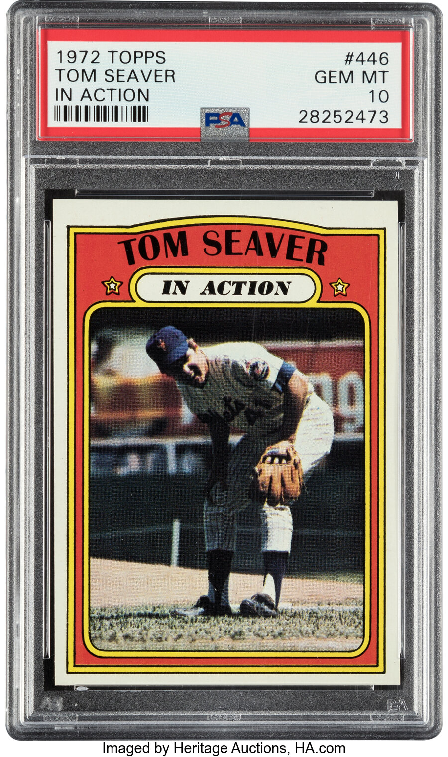 1972 Topps Tom Seaver (In Action) #446 PSA Gem Mint 10