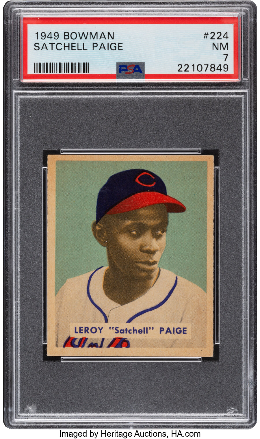 1949 Bowman Satchell Paige #224 PSA NM 7