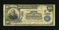 Fort Smith, AR - $10 1902 Plain Back Fr. 628 First National Bank Ch. # (S)1950 Lightly stamped signatures are found on...