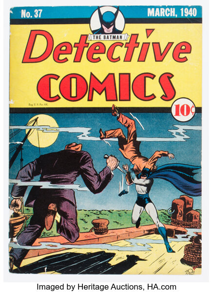 Golden Age (1938-1955):Superhero, Detective Comics #37 Cover Only (DC, 1940) Condition: PR....