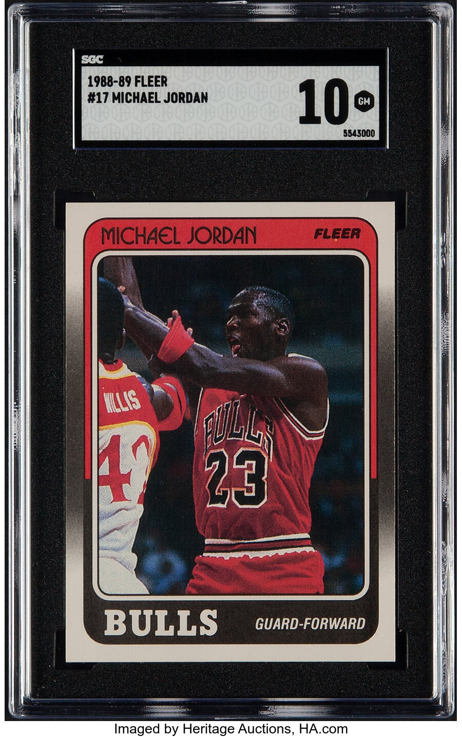 1988 Fleer Michael Jordan #17 SGC Gem Mint 10