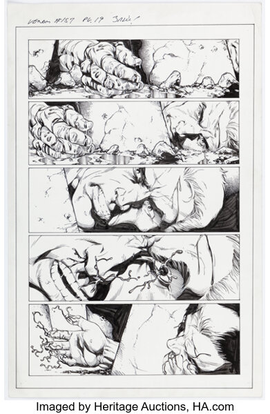 Original Comic Art:Story Page, Mark Bagley and John Dell Venom #157 Story Page 19 Original Art (Marvel, 2018)....