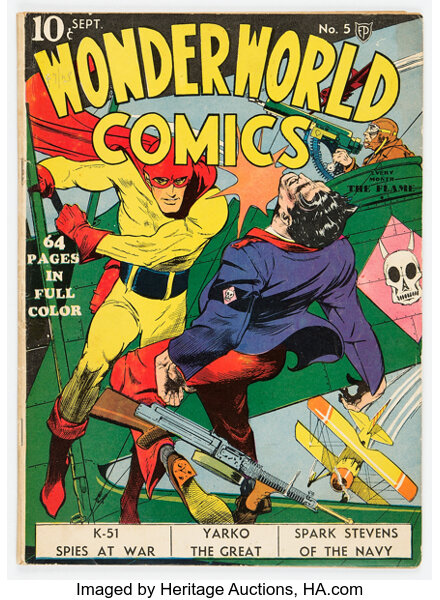 Golden Age (1938-1955):Superhero, Wonderworld Comics #5 (Fox, 1939) Condition: VG....