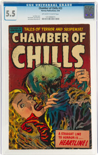 Chamber of Chills #23 (Harvey, 1954) CGC FN- 5.5 Off-white to white pages
