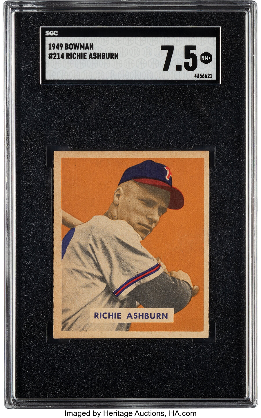 1949 Bowman Richie Ashburn Rookie #214 SGC NM+ 7.5