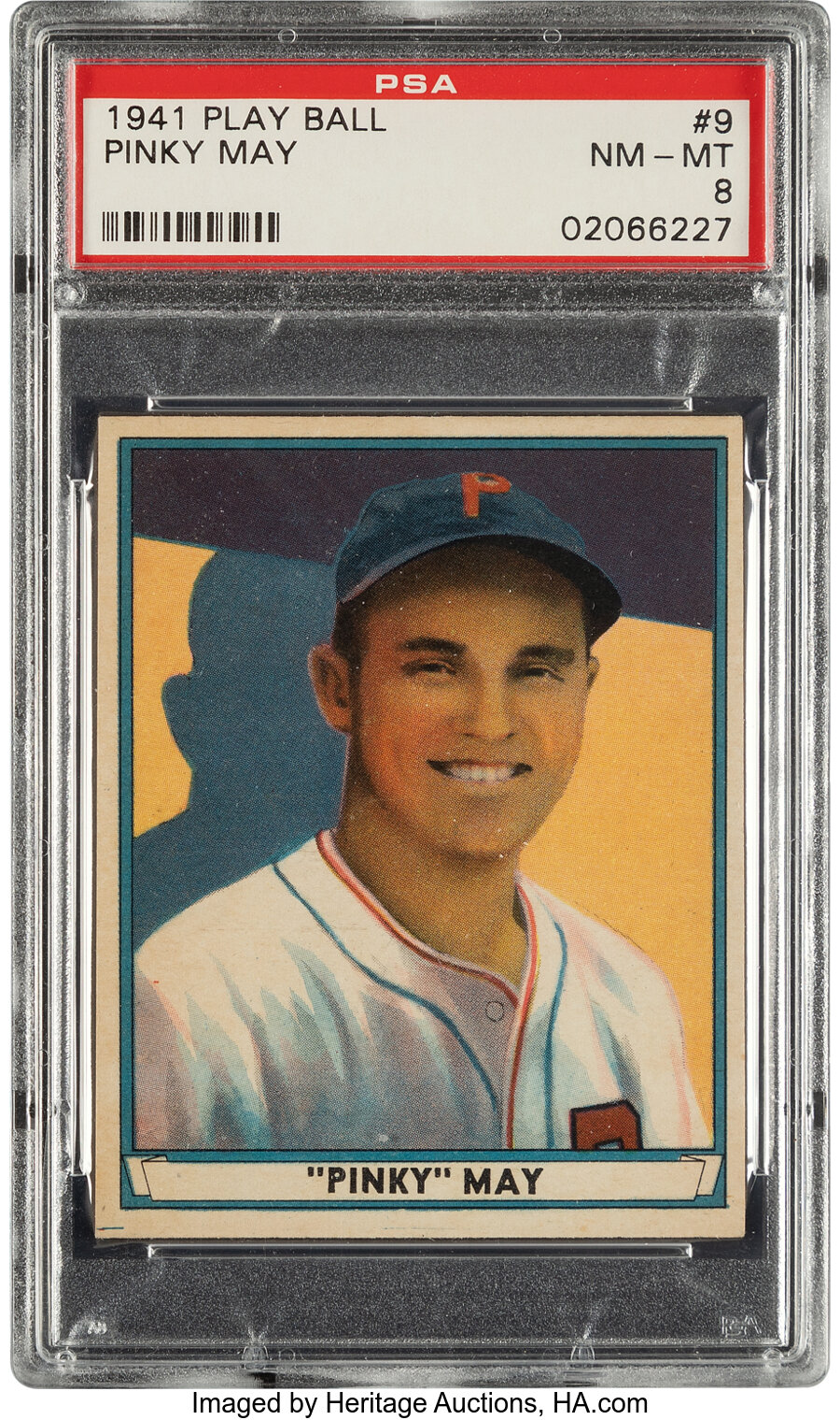 1941 Play Ball Pinky May #9 PSA NM-MT 8