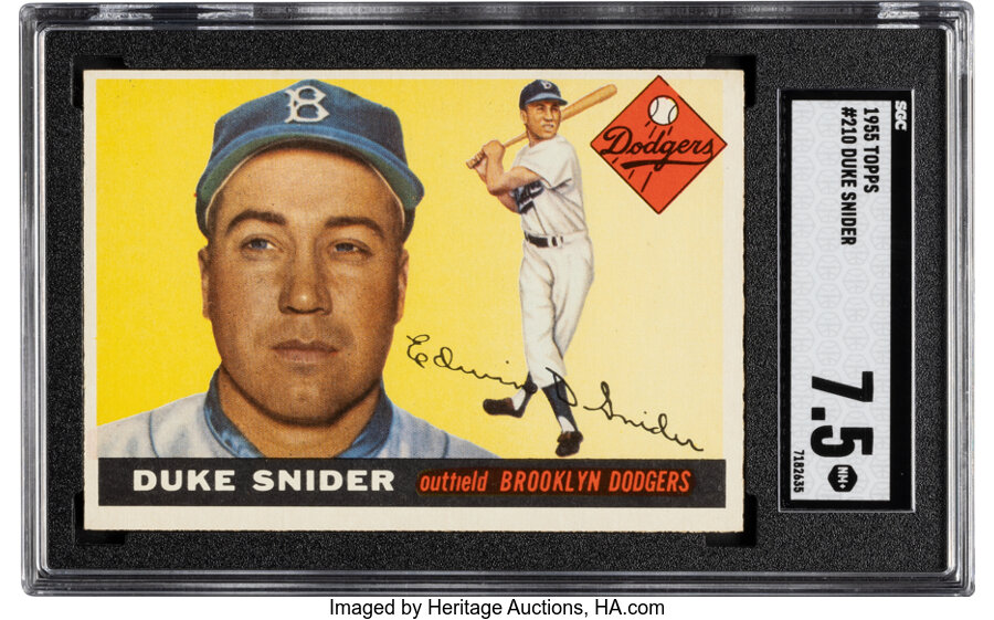 1955 Topps Duke Snider #210 SGC NM+ 7.5