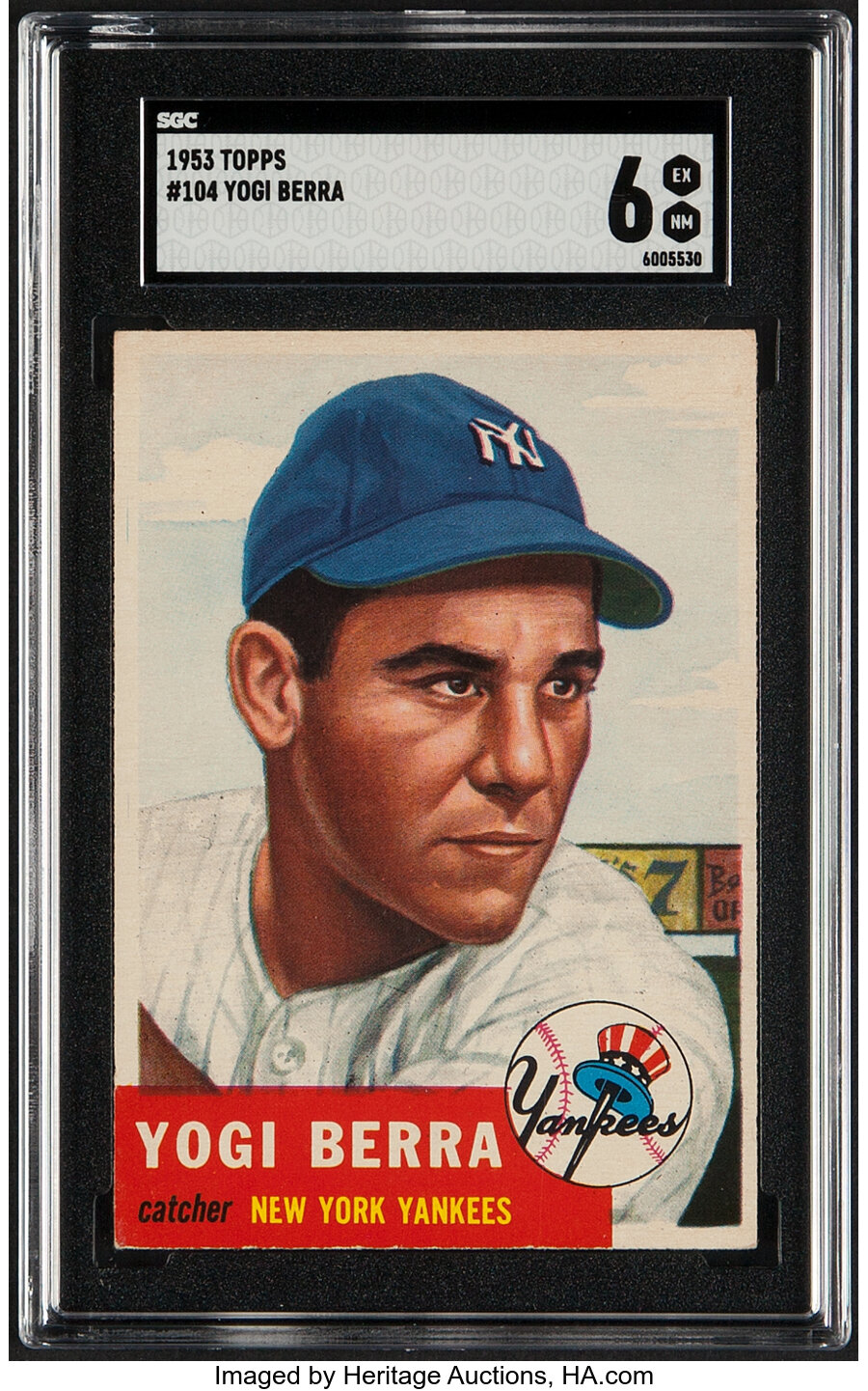 1953 Topps Yogi Berra #104 SGC EX/NM 6