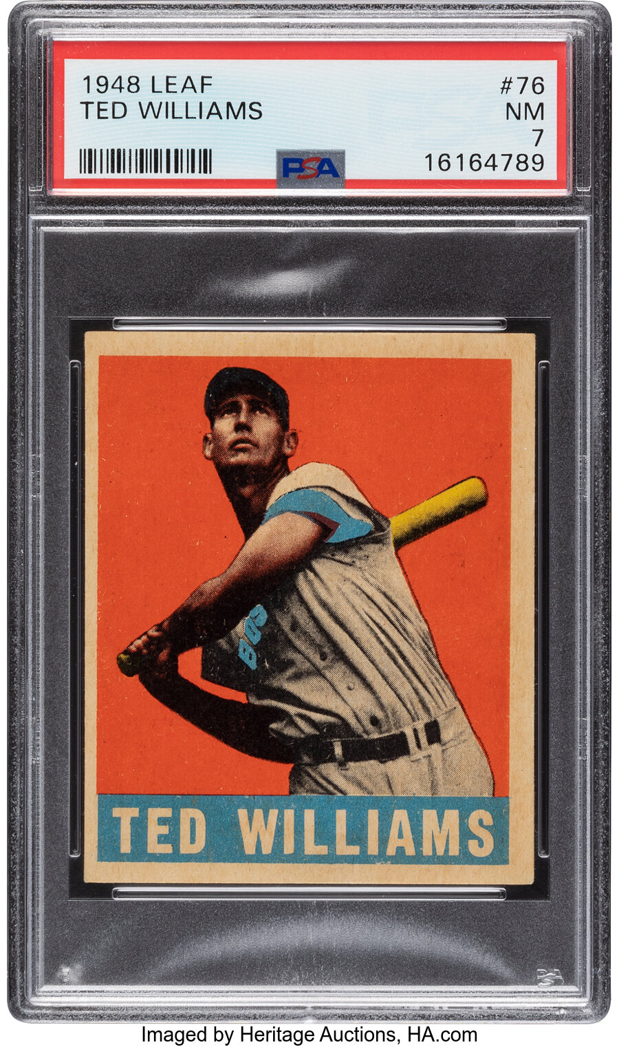 1948 Leaf Ted Williams #76 PSA NM 7