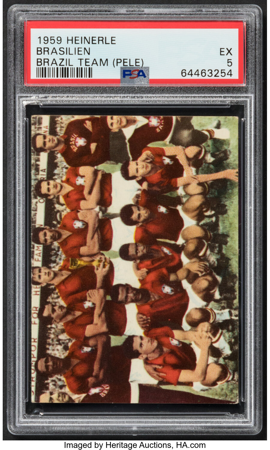 1959 Heinerle Brasilien Brazil Team PSA EX 5 - With Pele