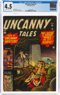 Uncanny Tales #1 (Atlas, 1952) CGC VG+ 4.5 Cream to off-white pages