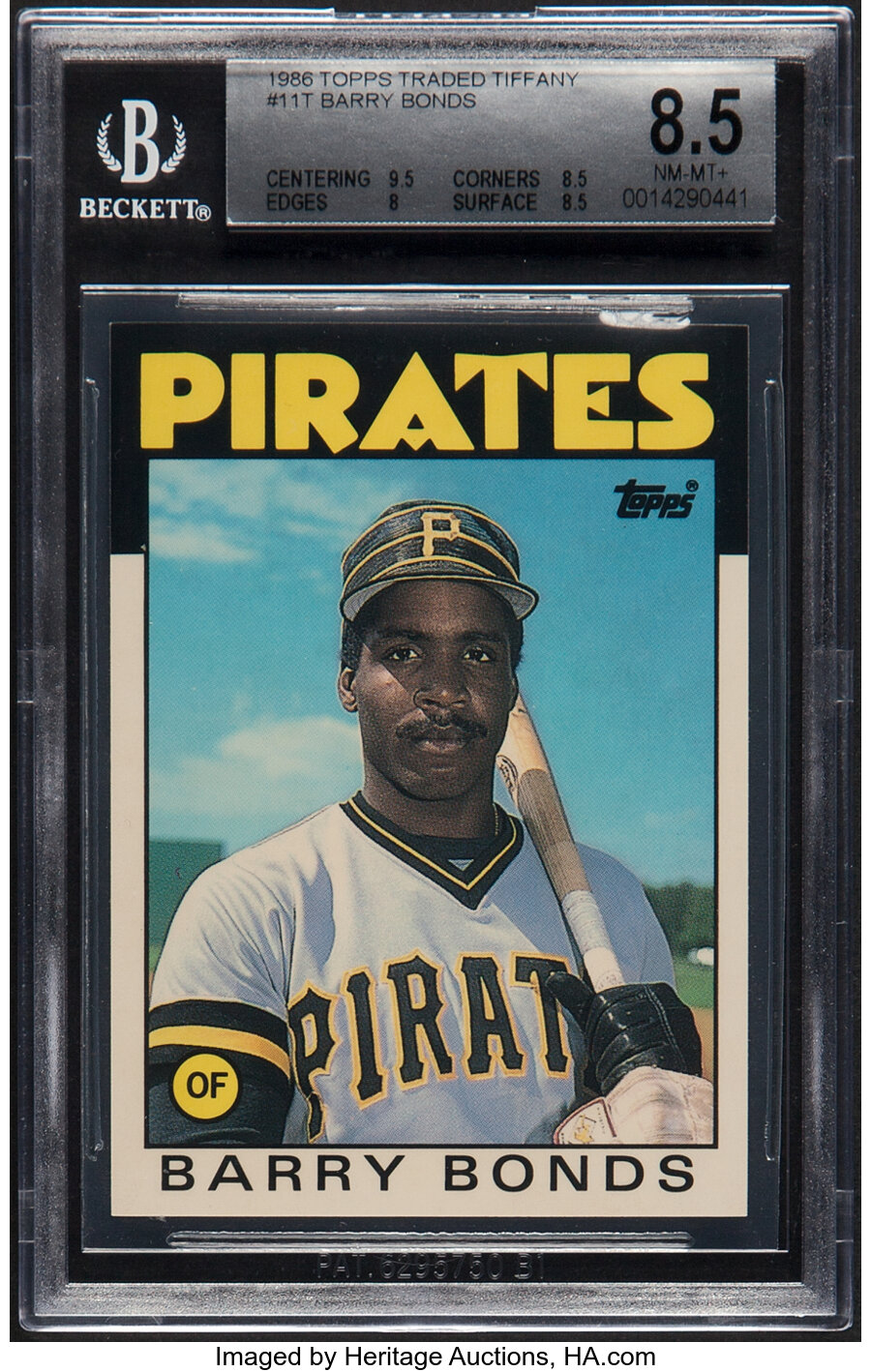 1986 Topps Traded Tiffany Barry Bonds #11T BGS NM-MT+ 8.5