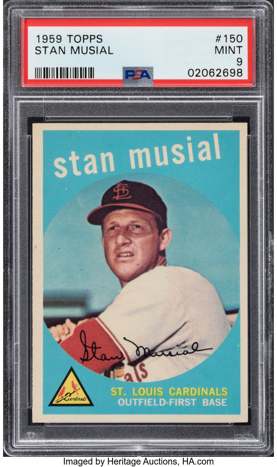 1959 Topps Stan Musial #150 PSA Mint 9 - None Higher