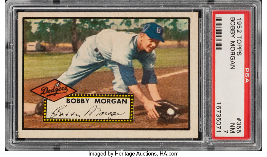 1952 Topps Bobby Morgan #355 PSA NM 7