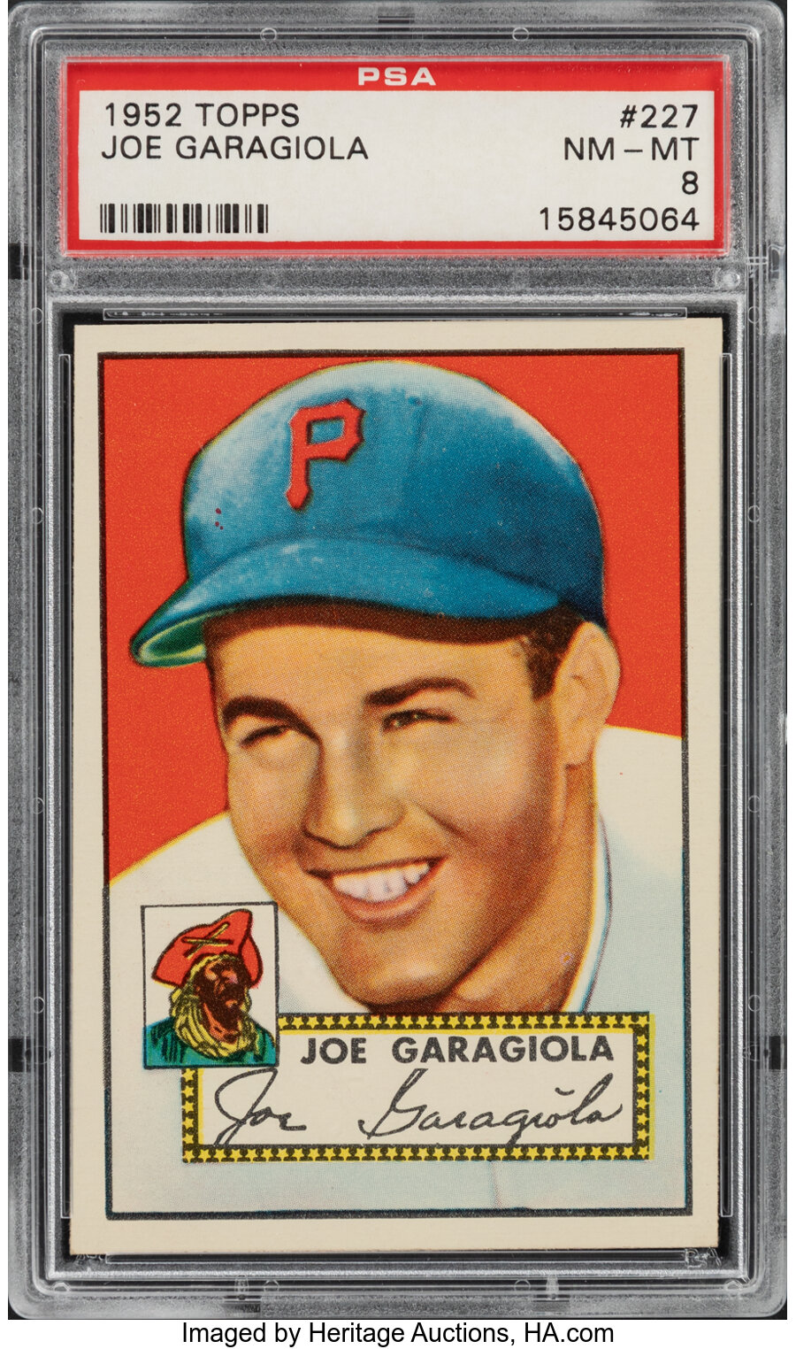1952 Topps Joe Garagiola #227 PSA NM-MT 8