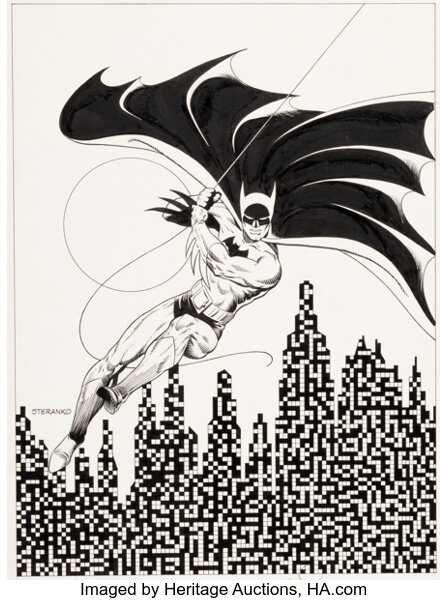 Original Comic Art:Illustrations, Jim Steranko - Batman Illustration Original Art (undated)....