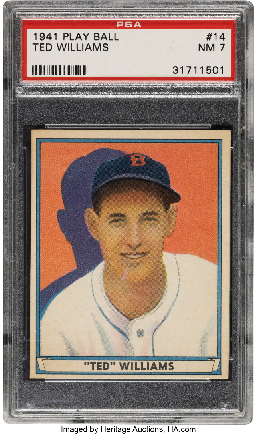 1941 Play Ball Ted Williams #14 PSA NM 7