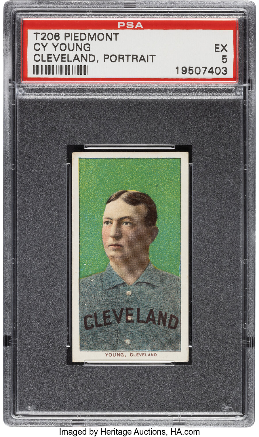 1909-11 T206 Piedmont 150 Cy Young (Portrait) PSA EX 5